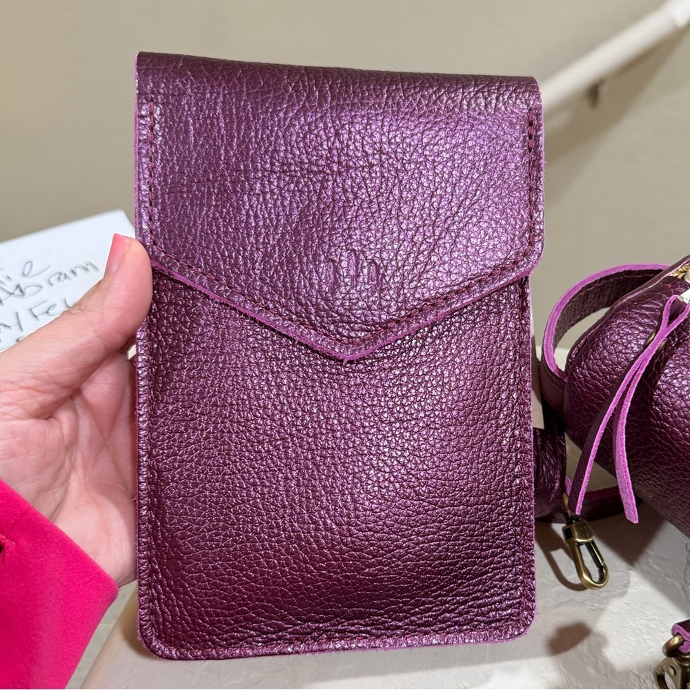 Portland Leather goods ultraviolet Parker Crossbody bag